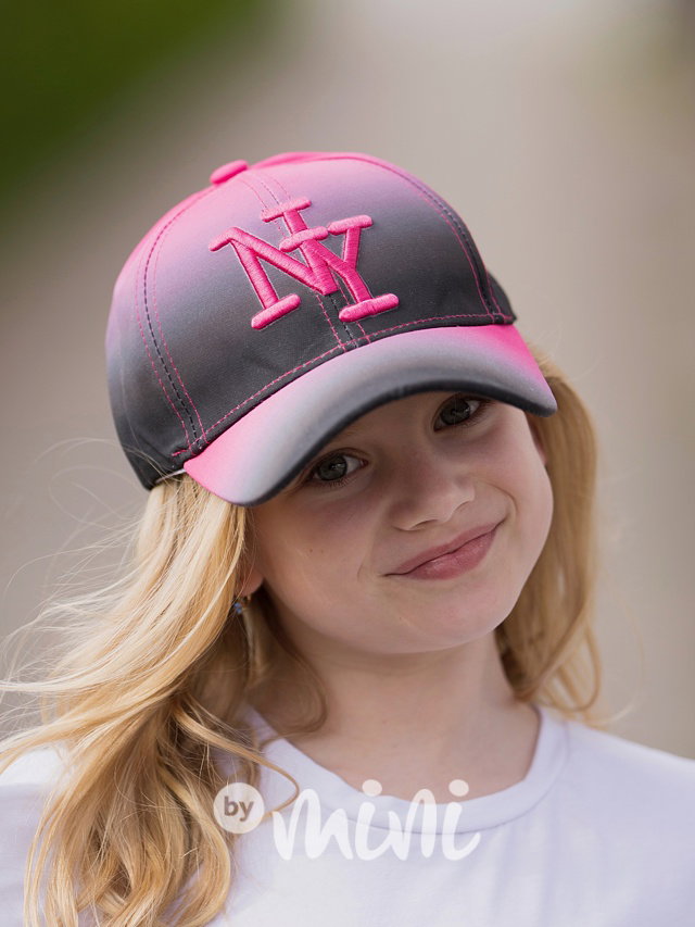 NY kšiltovka ombre pink/black