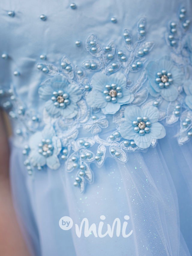 Slavnostní šaty pro družičky Aurora modré