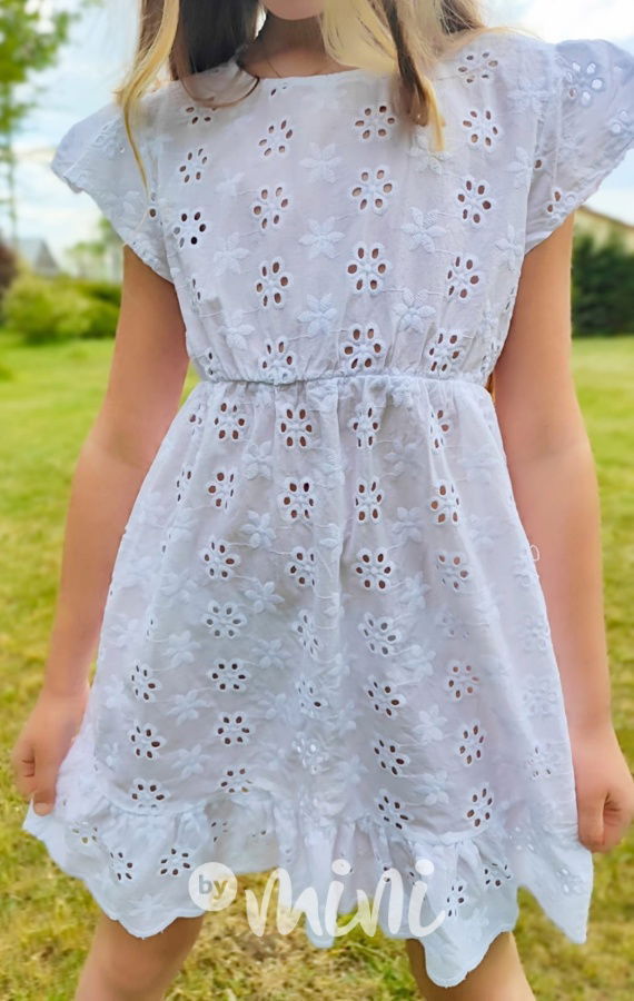 Bílé madeira šaty