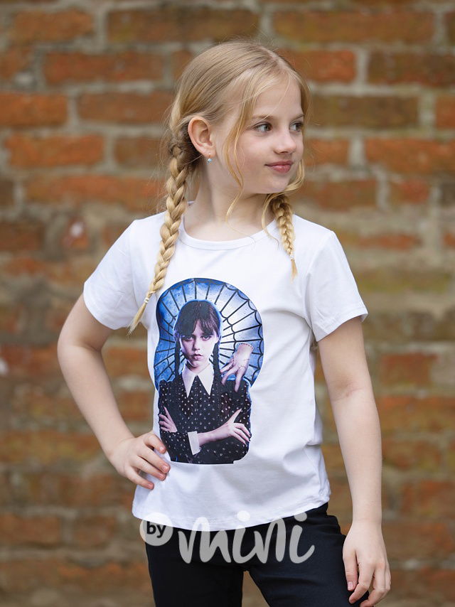 Wednesday a Věc triko bílé