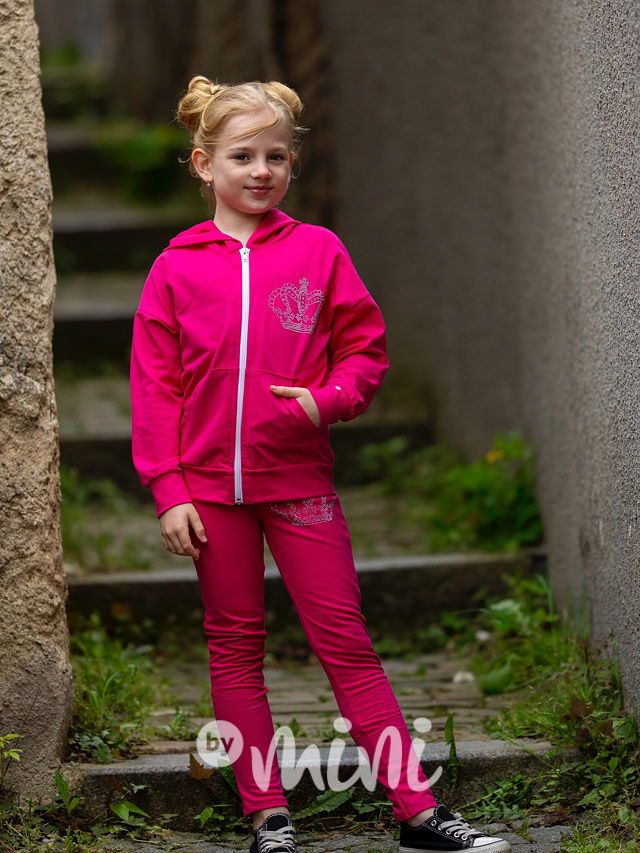 3pcs malinový trojkomplet CROWN