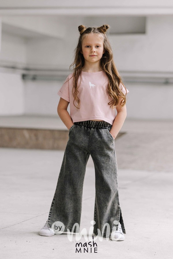 Mash Mnie crop triko pink
