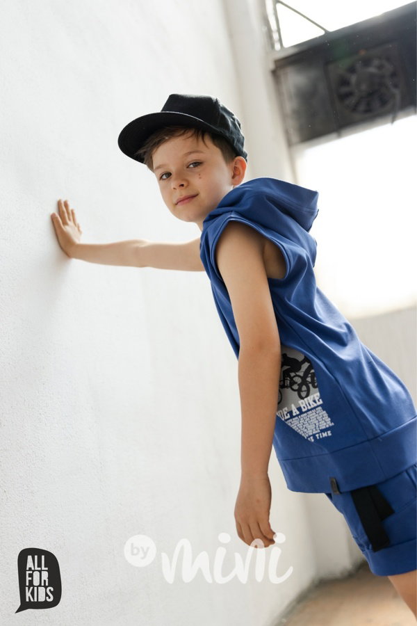 AFK hoodie triko modré
