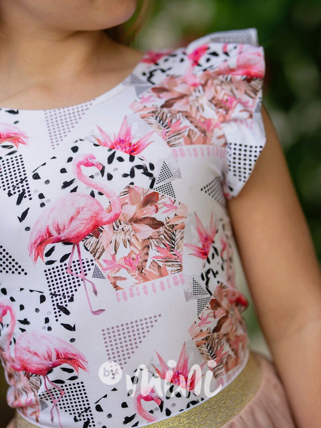 Lily Grey body Flamingo