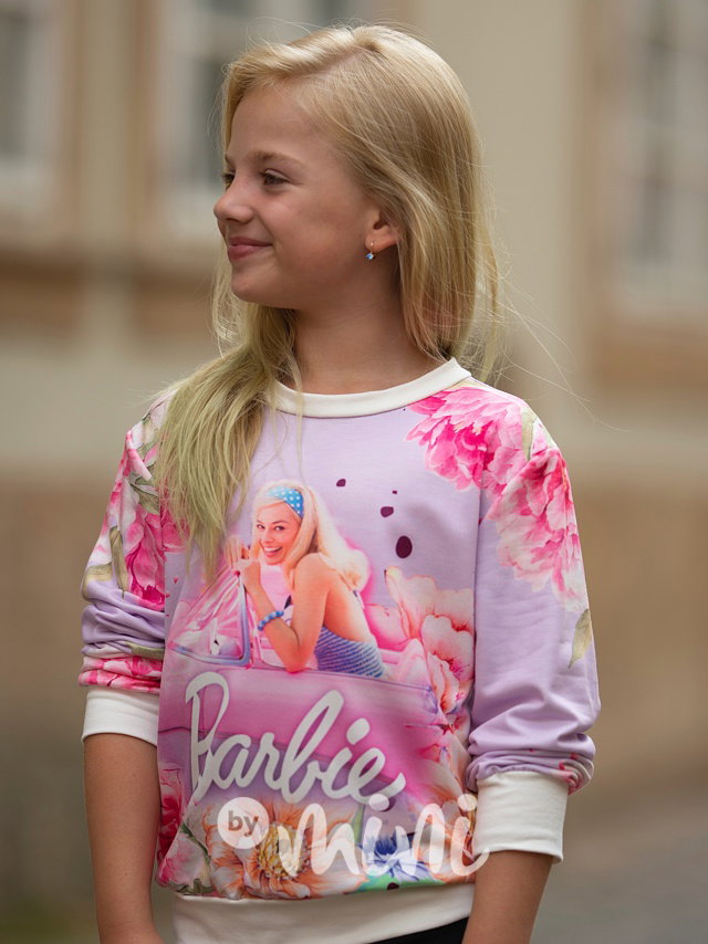 Mikina Barbie lila