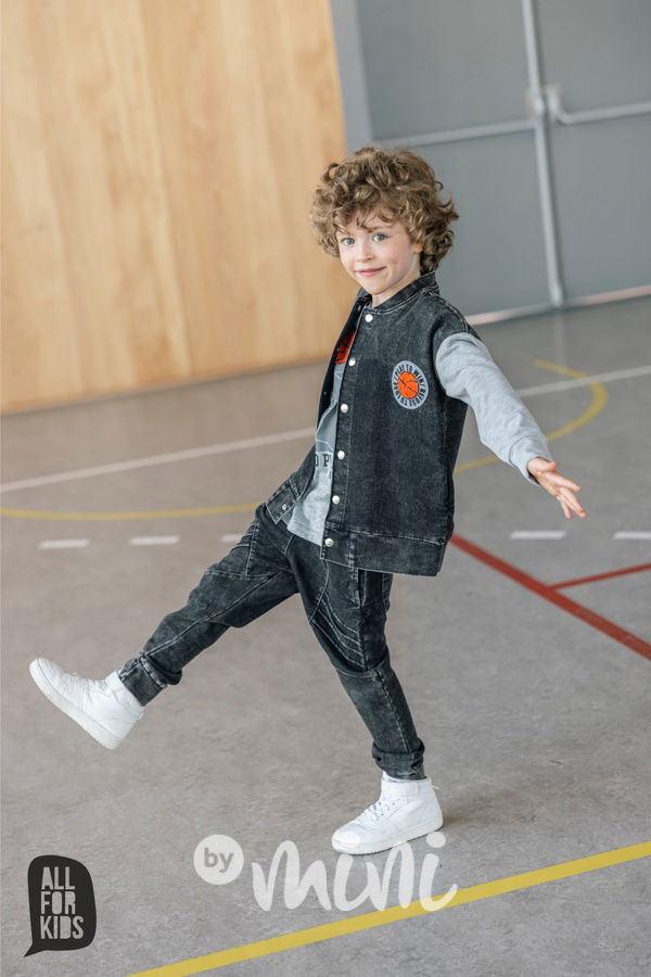 AFK biker jeansy black