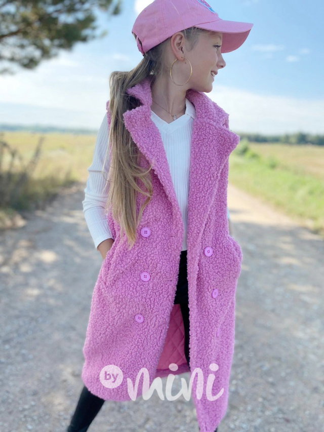 Alpaka vesta růžová