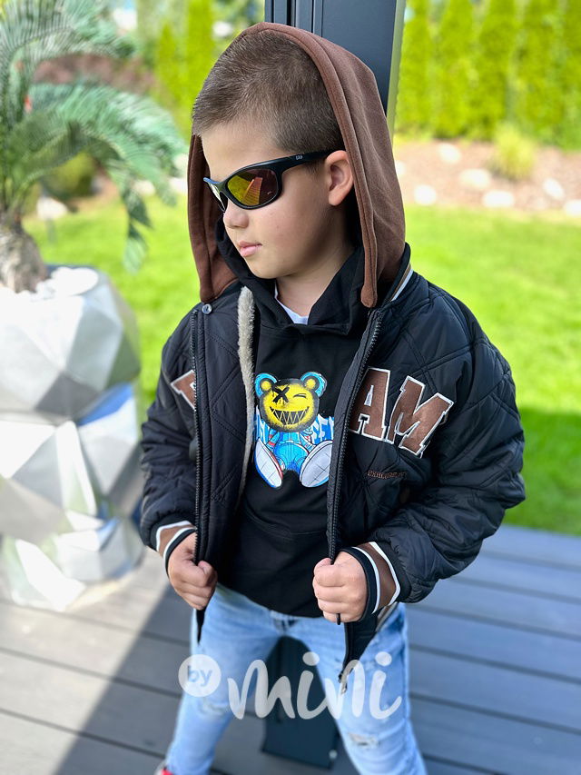 DREAM prošívaná teplá bomber bunda black