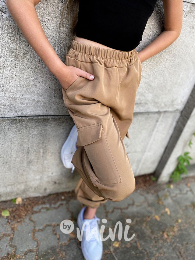 Kapsáčové kalhoty beige