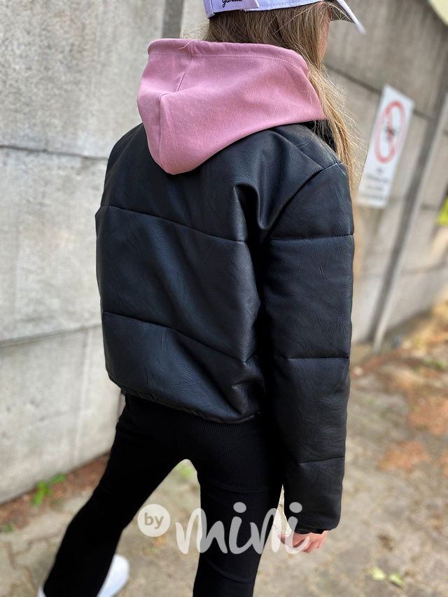 Podzimní crop bunda black