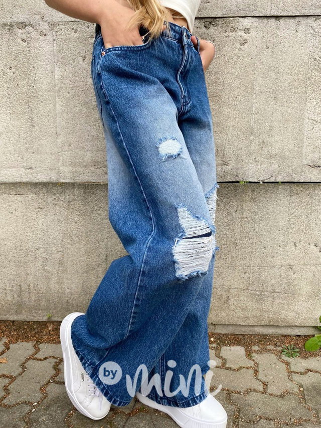 Maxi jeans ripped švédy