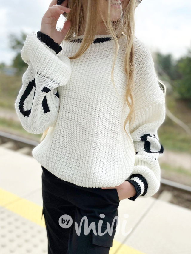 LOVE svetr white