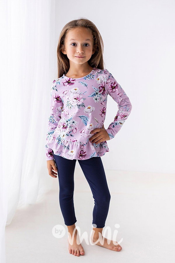 Lily Grey tunika Lila flower