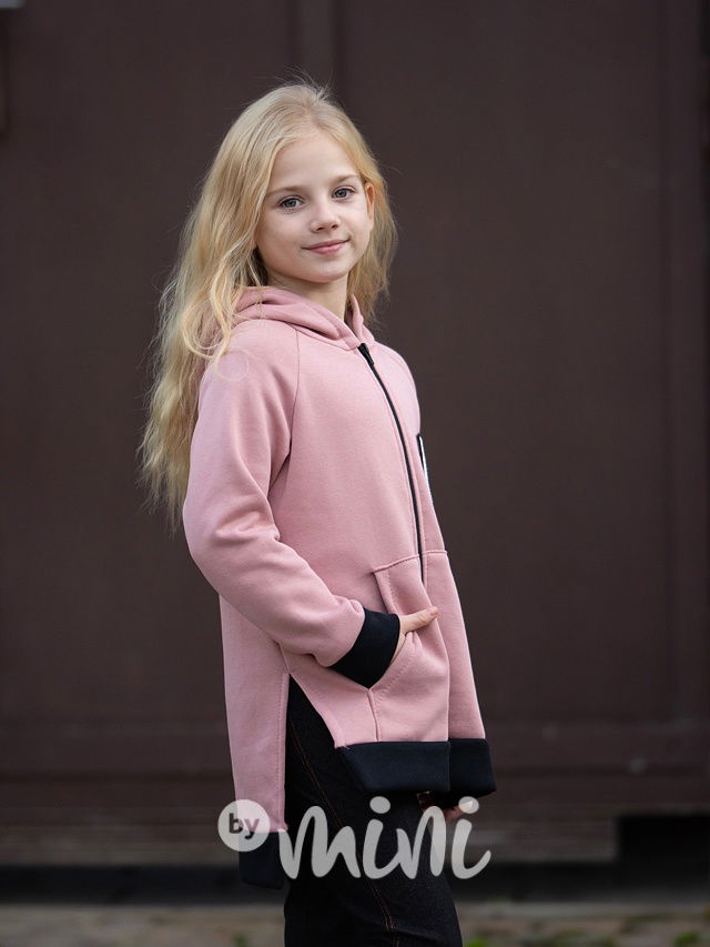 Dlouhá zateplená mikina