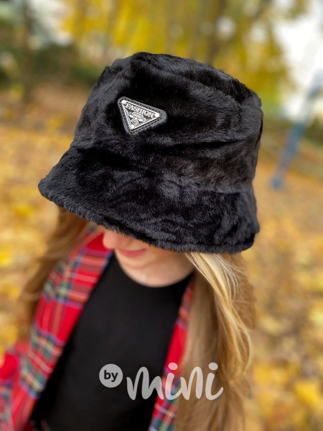 Fashion teplý klobouček černý