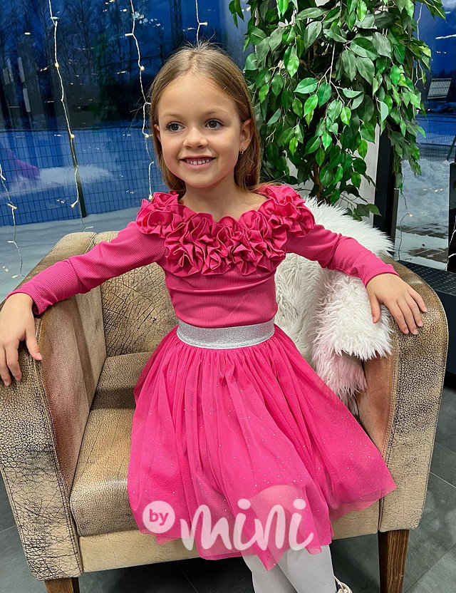Pink shine tutu sukně