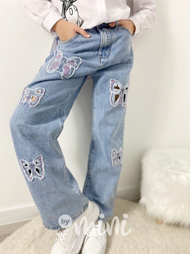 Fashion jeans Butterfly