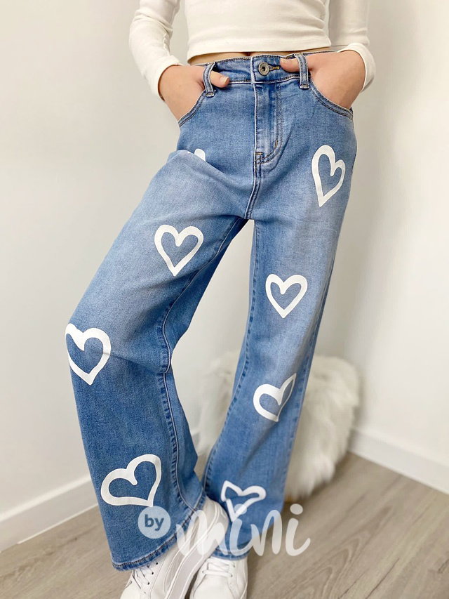 Fashion jeans švédy HEART