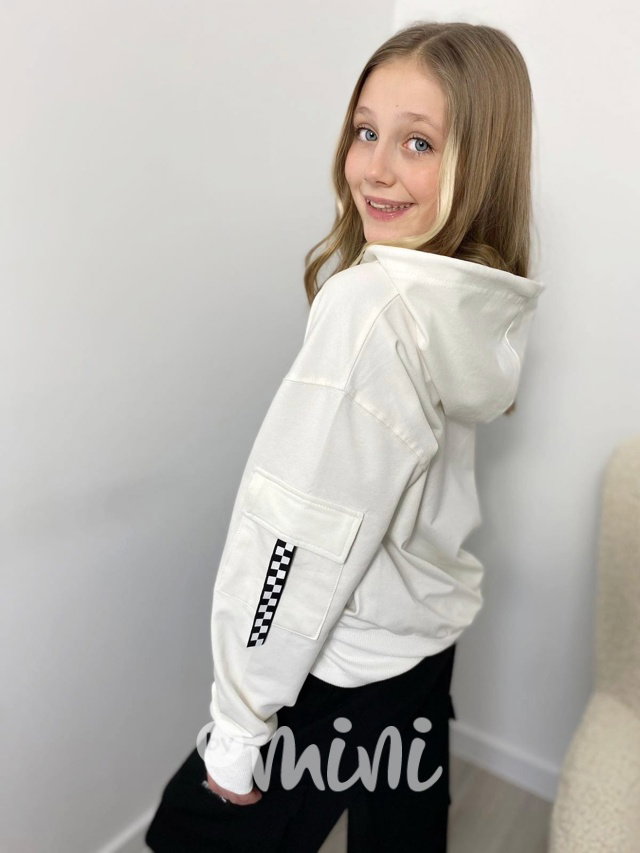 La loca oversize mikina krémová
