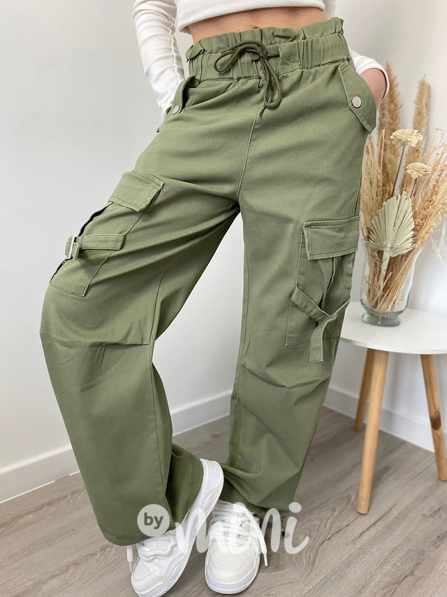 Military cargo kapsáče khaki