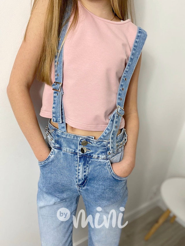 Stretch jeans lacláče se cvočky