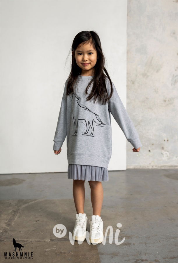 Mash Mnie mikinové šaty Wolf grey