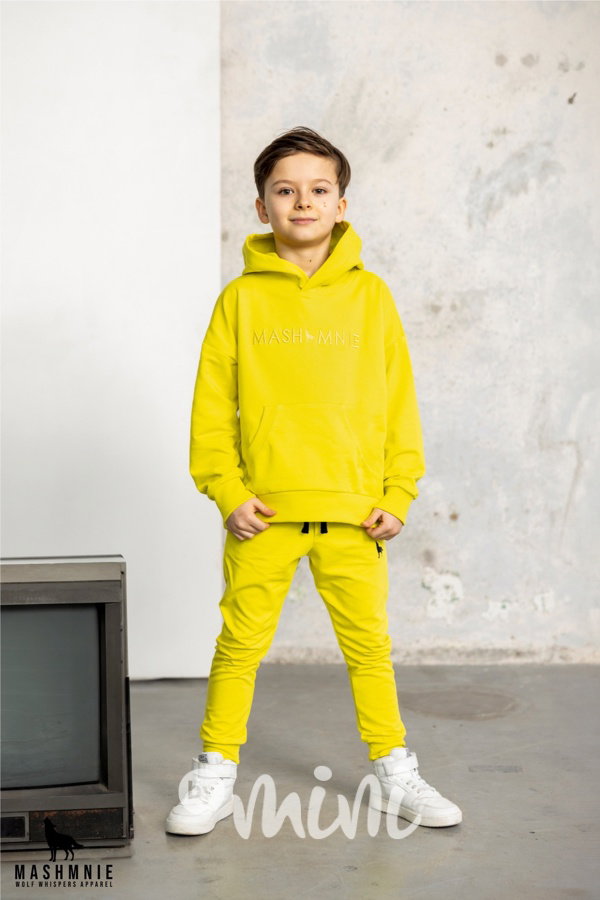 Mash Mnie logo mikina lemon