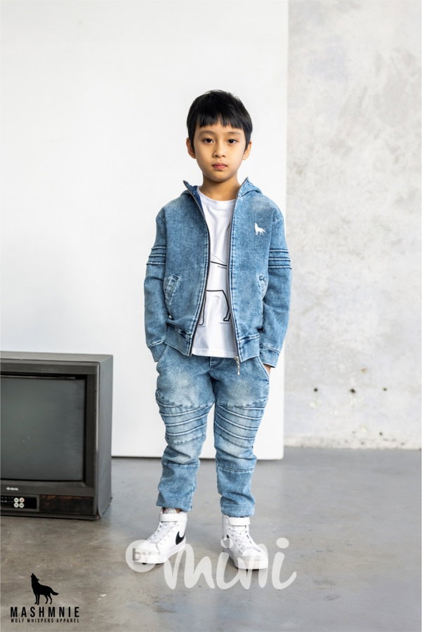 Mash Mnie biker soft denim jeans