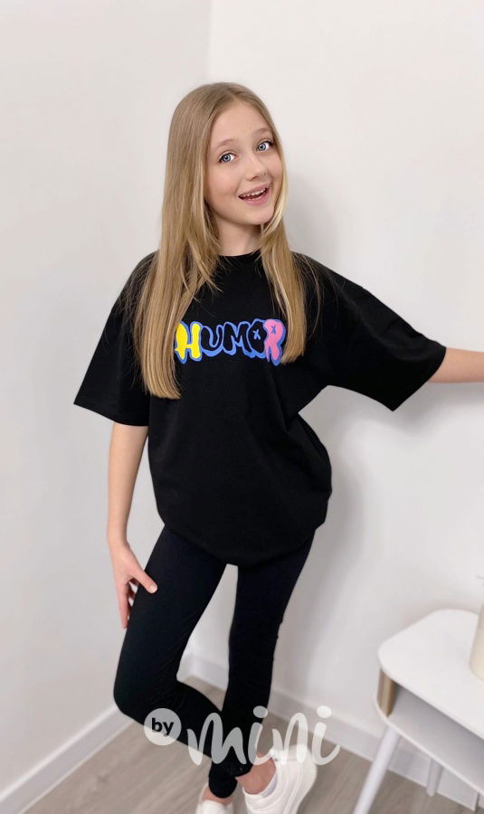 Oversize triko humor černé