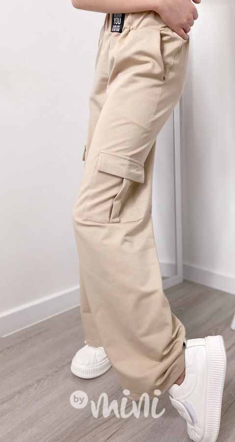 PREMIUM široké švédy YOU béžové