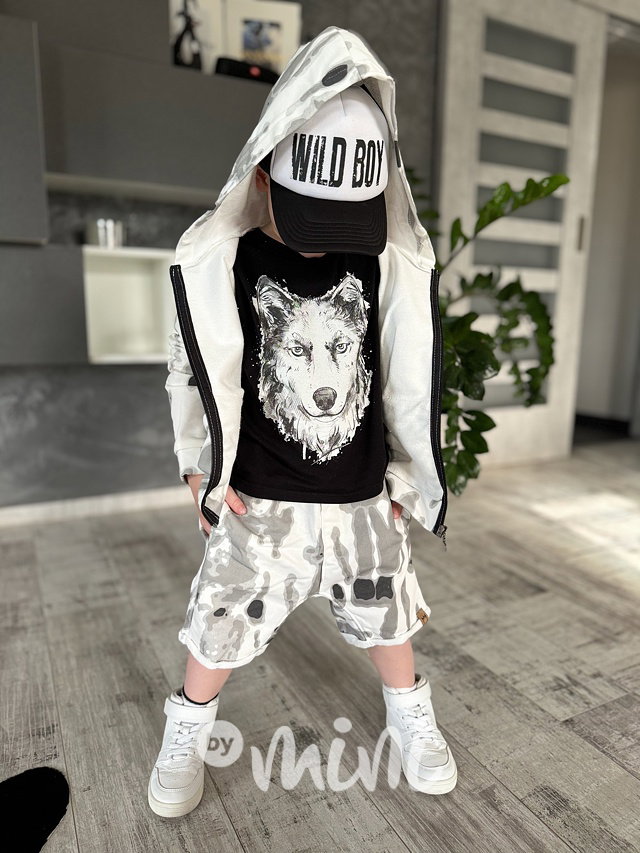 Splash mikina white/grey