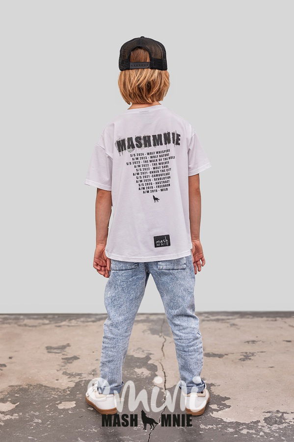 Mash Mnie brand history triko bílé