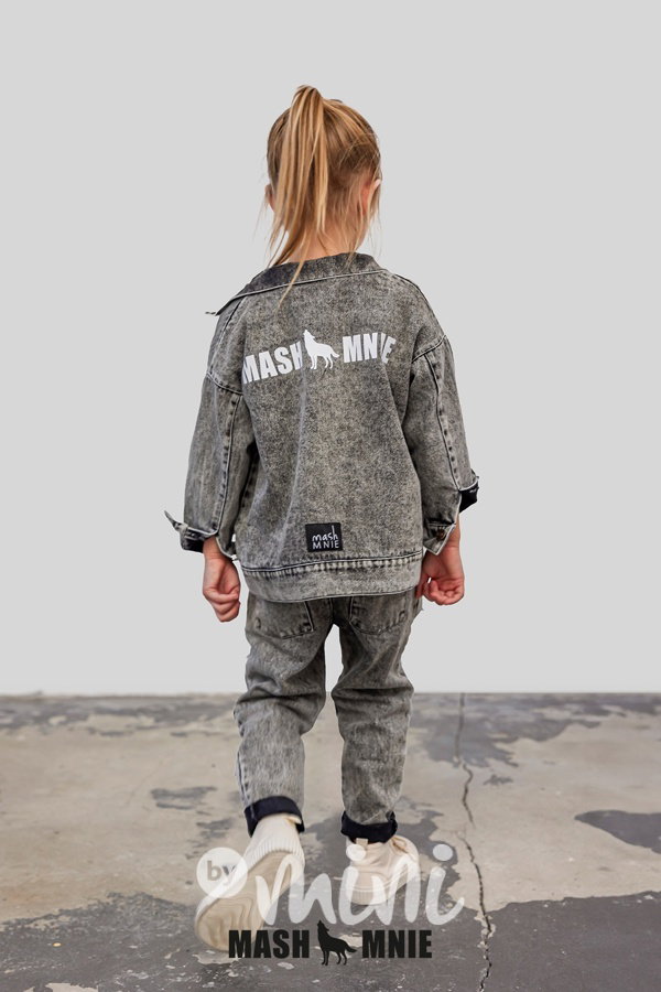 Mash Mnie WOLF black denim bunda