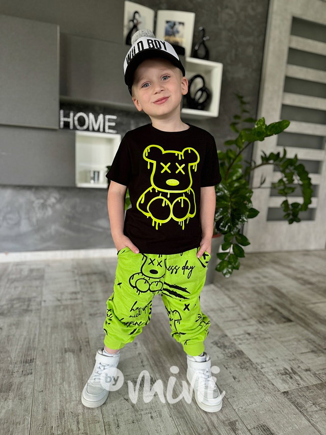 Teddy tepláky green apple
