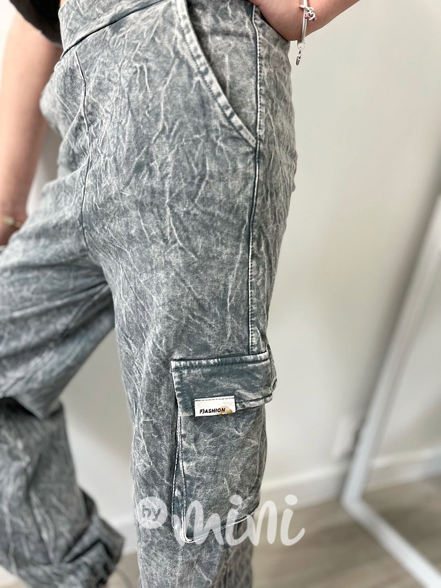 Acid wash cargo kapsáče grey