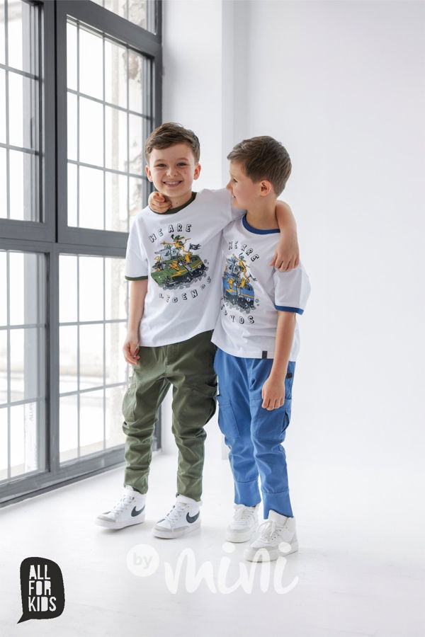 All for kids kapsáčové kalhoty khaki