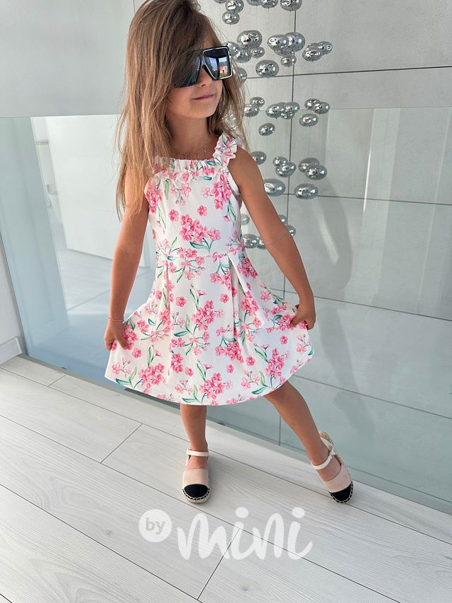 Květované šaty s kabelkou