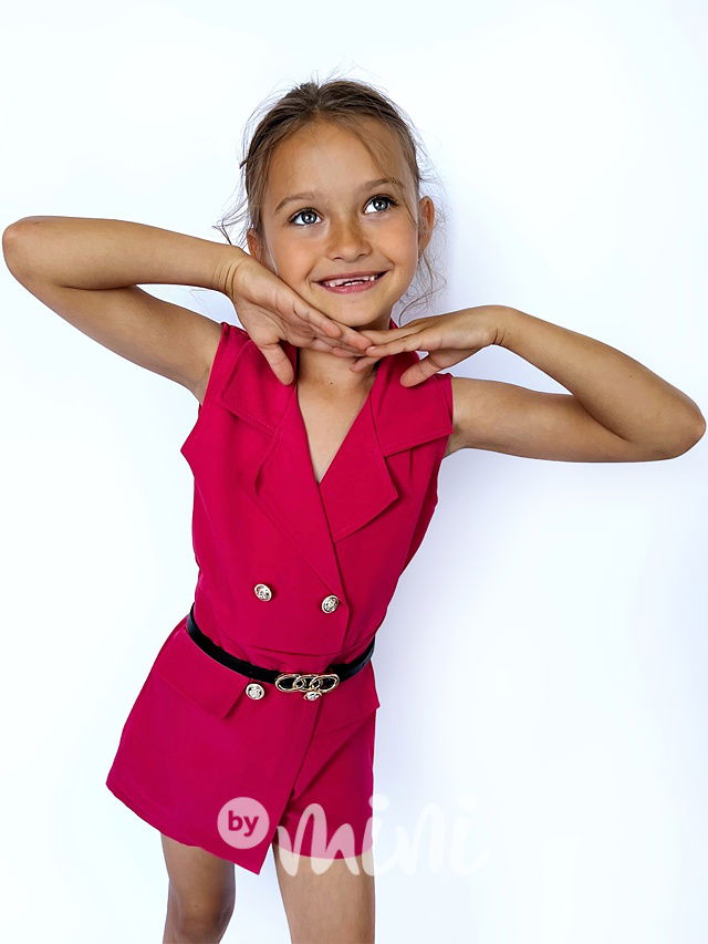 Elegant letní overal malinový