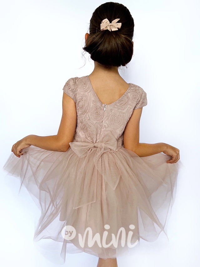 ROSE luxusní šaty vintage beige