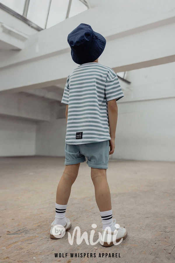 Mash Mnie pruhované triko WOLF ocean