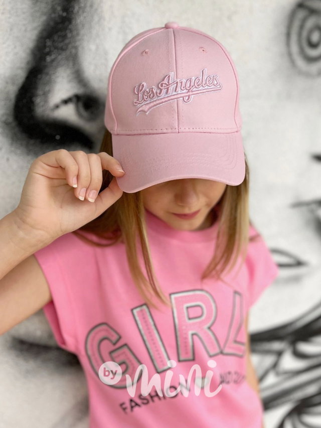 Los Angeles kšiltovka pink
