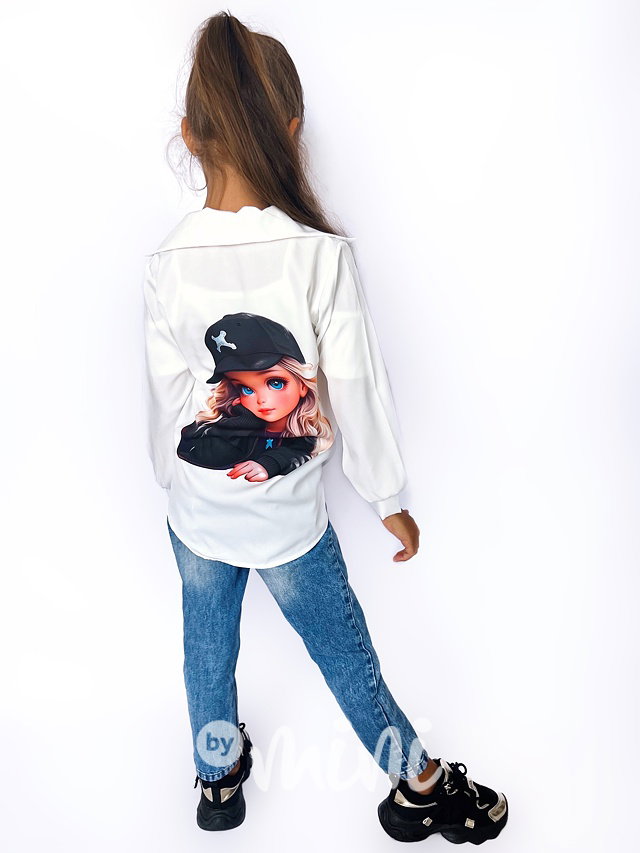 Cutie long košile white/black