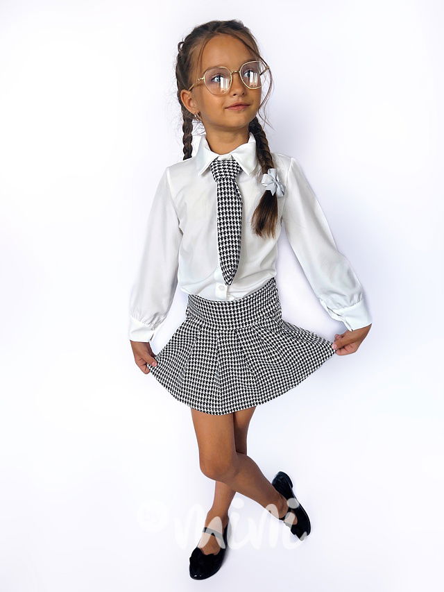 School girl set black/white