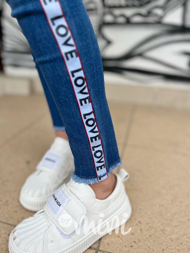 Denim jegginy LOVE