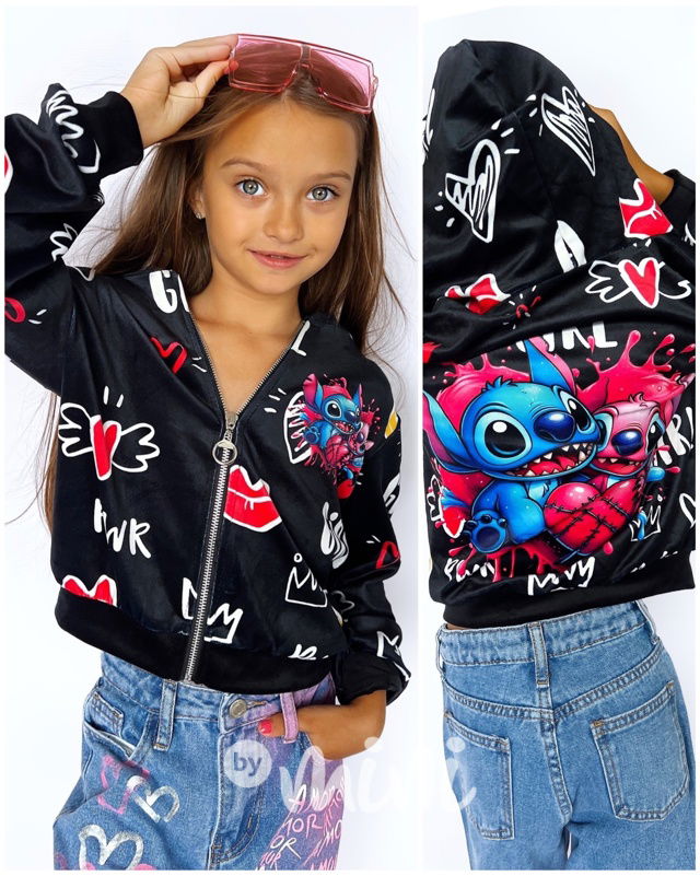 Lilo & Stitch velur mikina LOVE POWER