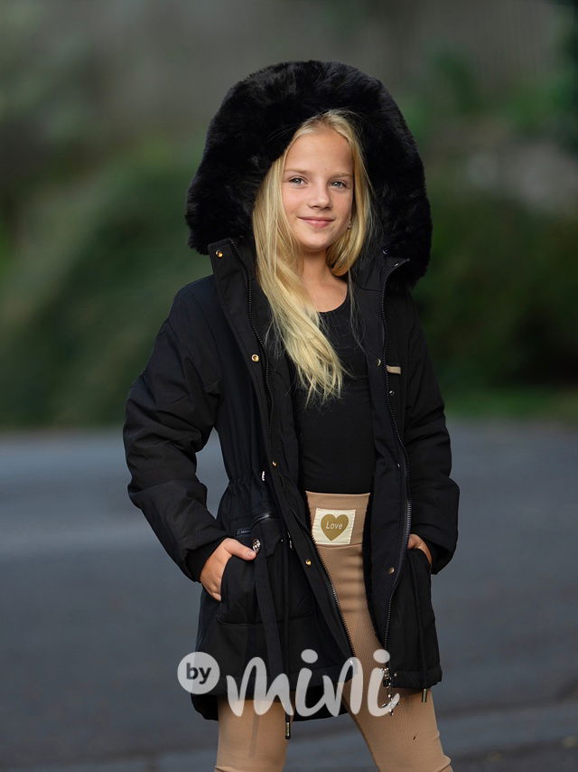 Černá zimní parka Alice