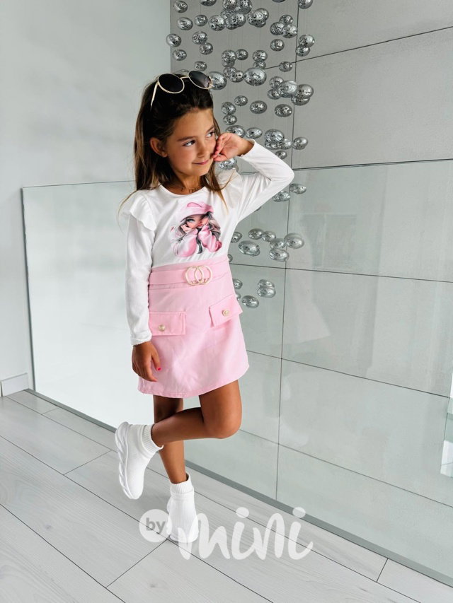 Cutie šaty white/pink