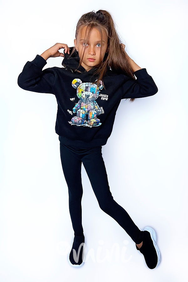 Zateplená mikina teddy černá