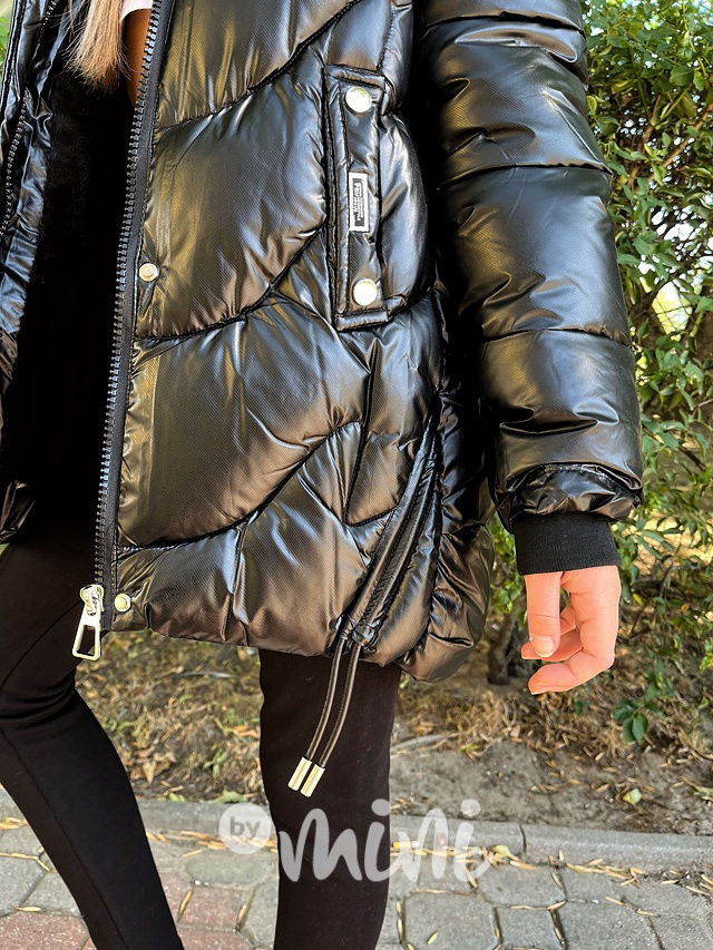 Zimní černý kabát Maja