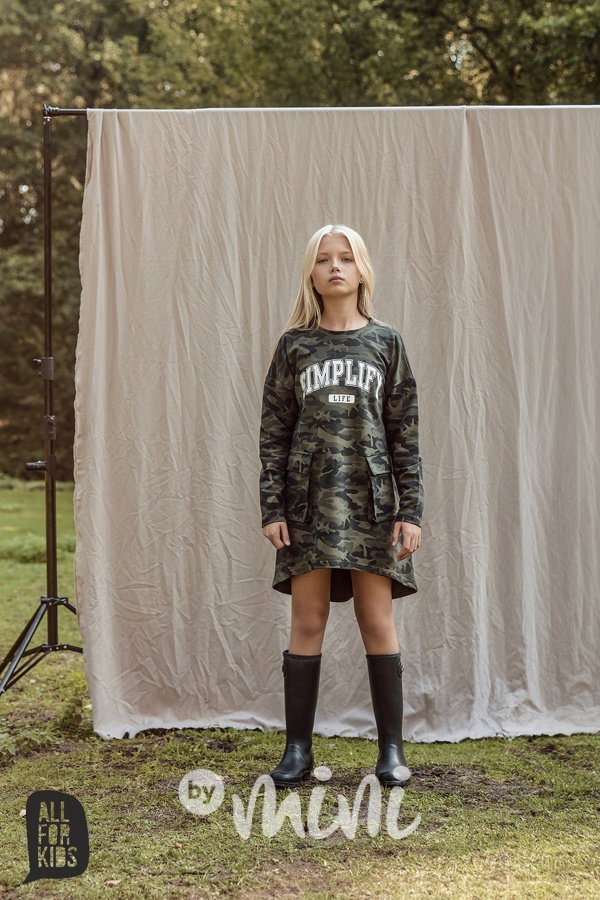 All for kids cargo šaty army